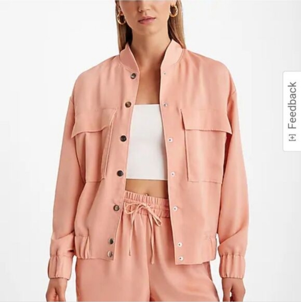 Women's Pink Bomber Jacket.